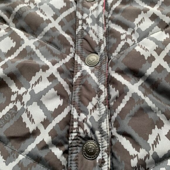 FOX Riders Company Reversible Puffer Vest Pink Plaid Women’s Medium - Picture 4 of 10